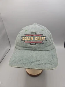 Vintage Ocean Crest Green Aztec Adj Hats Script Adjustable Dad Cap - Picture 1 of 7