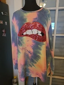 Women's Chic-soul TY Dyed Shirt, Size 2X - Picture 1 of 3