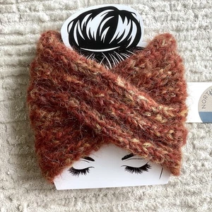 Diadema de Alpaca Suri Tejida a Mano Naranja Dorado Hecha en EE. UU. NUEVA CON ETIQUETAS Suave Ligera Regalo - Imagen 1 de 11