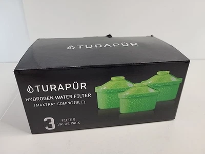 Turapur Hydrogen Water Filter 3 Filter Value Pack New Sealed Filters Replacement - Image 1 of 4