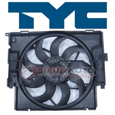 TYC Dual Radiator & Condenser Fan Assembly for 2016 BMW 420i Belts Cooling zw Foto 1 de 4