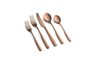 Copper Satin Rise 20-Piece Flatware Set, Service for 4 (515220CPG12DS) - Picture 1 of 3