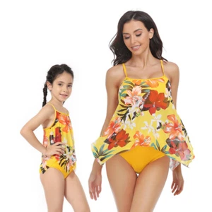 Mother And Daughter Swimwear Family Matching Women's Summer Holiday Swimsuit New - Picture 1 of 14