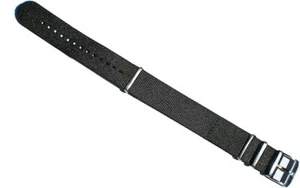 Correa de reloj LUMINOX 22mm/23mm nailon negra 4 anillos 3000 3900 3050 3950 - Imagen 1 de 4