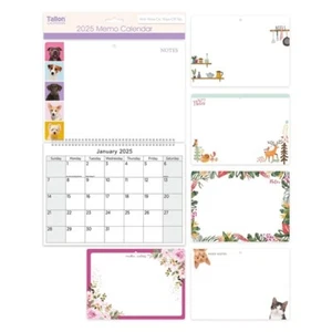 Memo Kalender 2025 mit Whiteboard & Stift Notizen Wandplaner Home Office kompakt - Bild 1 von 26