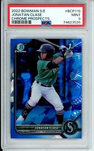 Bowman Sapphire Jonatan Clase Rookie RC 2022 PSA 9 - Imagen 1 de 2
