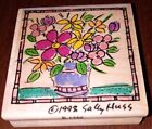 Stampassions E1256 Posies Block Rubber Stamp 1998 Sally Huss
