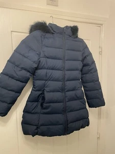 United Colors of Benetton Girls Jacket Blue/navy size 9-10 Yrs Down Filled - Picture 1 of 7