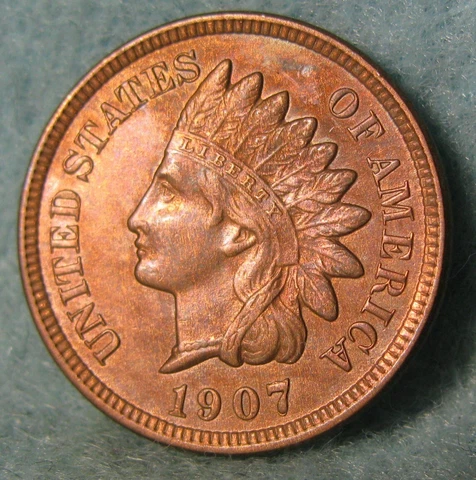 1907 Indian Head Penny Small Cent United States Coin #234 Cover