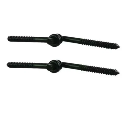 Screw Hook And Eye Gate/Door Hinge Black Heavy Duty Exterior - Image 1 of 4