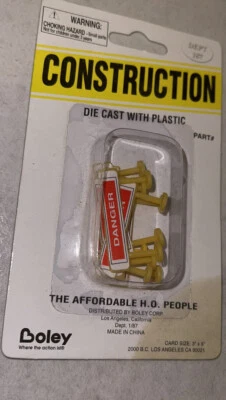 BOLEY TRAINS CONSTRUCTION SIGNS  HO SCALE NEW - Image 1 of 2