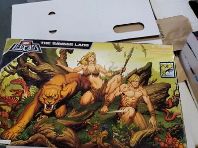 RARO - SDCC - 2008 Marvel Legends - The Savage Land Zabu Shanna Ka-Zar  Foto 1 de 4