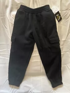 Kids' Black Cargo Jogger Sweatpants - Art Class - Picture 1 of 2