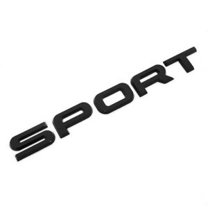 Gloss Black Sport Tailgate Emblem Badge For Range Land Rover Fender Rear