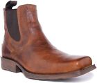 Ariat Midtown Rambler Mens Square Toe Chelsea Boots In Brown Uk Size 7 - 12