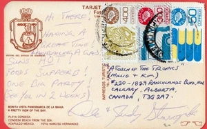 Mexiko Exporta 400 $ Elektronik + 300 $ Automobil + 50 $ auf Postkarte nach Kanada - Bild 1 von 2