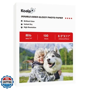 Koala Thick Photo Paper Double-sided Glossy Heavyweight Paper 8.5X11 Inches 8 - Afbeelding 1 van 5