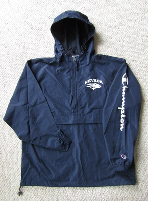 Chaqueta de Lluvia Universidad de Nevada 1/4 Cremallera Azul Oscuro Mediana Campeón Foto 1 de 4