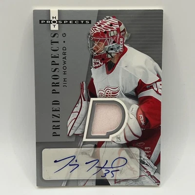 2005-06 Fleer Hot Prospects Jimmy Howard Auto RC #235 /349 RPA - Image 1 of 2