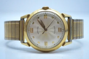 Hamilton 50er Jahre Herren Automatik Armbanduhr 17j Cal 672 32mm hält die Zeit Vintage MCM - Bild 1 von 23
