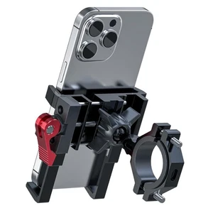 Supporto Telefono Moto in Alluminio Leggero con Blocco 1s - Perfetto per Motociclisti - Foto 1 di 9