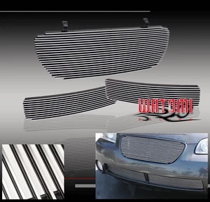 UPPER + BUMPER LOWER BILLET GRILLE 3PCS COMBO ALUMINUM POLISHED FOR 01-03 MAXIMA - Picture 1 of 1