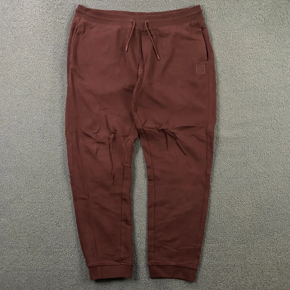 Pantalones de chándal Hugo Boss para hombre 2XL con logotipo de felpa francesa rojo borgoña Foto 1 de 4