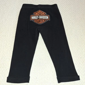 Pantalones Harley Davidson para niños pequeños 24 m negro logotipo motocicleta - Imagen 1 de 5