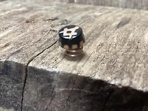 Antique Vintage Spiral Back Masonic Set Square Emblem Tuxedo Dress Stud Button - Picture 1 of 11
