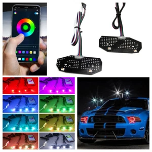 RGBW LED DRL Boards Multi-Color Bluetooth Lights For 2013-2014 Ford Mustang 2pcs - Picture 1 of 7