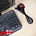 1.5M Power Cable 18AWG X 2C UK Plug Figure 8 Power Lead for Laptop Game Console