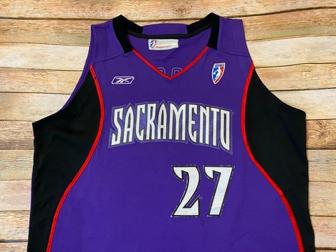 2003 Authentic WNBA Team Issue Sacramento Monarchs Jersey LADY GROOMS Away Cover