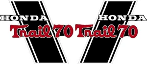 CT70 K0 H Trail 70 CT70H K0 Frame Decals   "Trail 70" - Foto 1 di 2