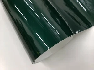 Gloss Emerald Green Glossy Vinyl Car Auto Wrap Decal Sticker Film Roll Sheet - Picture 1 of 3