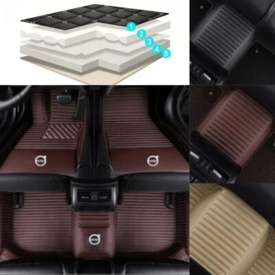 For Volvo Car Floor Mats All Series Waterproof Custom Auto Carpets Liner Pads - Image 1 of 4