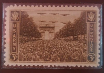 U.S. Army In Paris Stamp September 28, 1945 - Image 1 of 4