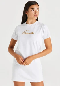 SikSilk Girls White Signature T-Shirt Dress 11-12 Years - Picture 1 of 3