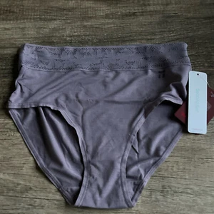 NEW Women’s TOMMY JOHN Second Skin Lace Waistband High Rise Brief Panty Sz XS - Picture 1 of 5