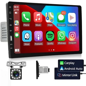 Podofo Single Din Car Stereo with Carplay Android Auto,9inch 1024x600 HD IPS ... - Picture 1 of 7