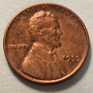 Centavo Lincoln Wheat 1955-D/AU/DDO-002/2-O-IV #WB-007 - Imagen 1 de 3