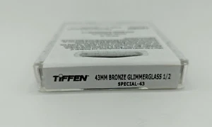 New Tiffen 43mm Bronze Glimmerglass 1/2 Filter - Soft Focus & Diffusion - Picture 1 of 9