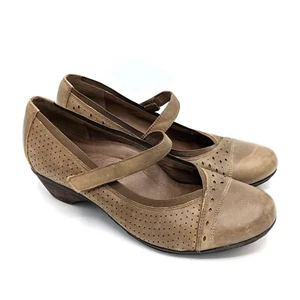 ABEO B.I.O. System Noelle Mary Jane Comfort Shoes Womens 9 NARROW Brown Leather - Picture 1 of 5