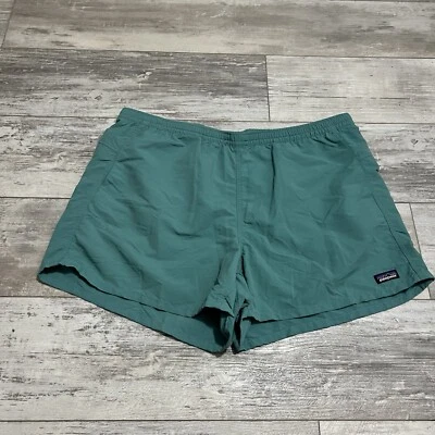 Pantalones Cortos Patagonia Para Hombres XL Verde 4" Bañador Exterior Nylon Cordón Senderismo Foto 1 de 4