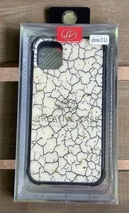 ✅Creative Case Protective Mobile Case iPhone 11 6.1, Ivory Crackle Gold Sparkle - Picture 1 of 11
