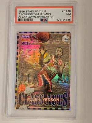 Stadium Club 1996-97 - Actos de clase - Iverson/Mutombo #CA 10, refractor - PSA7  Foto 1 de 4