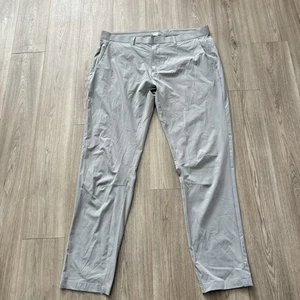 Fabletics The Only Pants Mens 38x34 38 Gray Slim Fit Performance Chino Golf - Picture 1 of 5