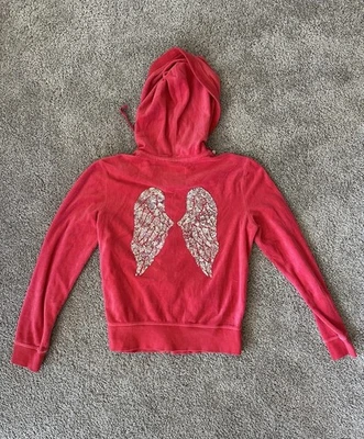 Chándal Y2K Victoria’s Secret Angel Collection 2013 sudadera con capucha lentejuelas ala de ángel Foto 1 de 4
