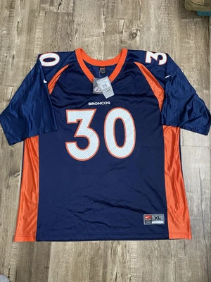 Nueva con etiquetas Camiseta de fútbol americano vintage Nike Denver Broncos #30 Terrell Davis talla XL Foto 1 de 4