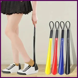 Hangable large shoehorn Color plastic shoehorn Shoe wearer Shoe lifter Shoe pump - Picture 1 of 29