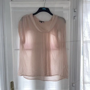 Ladies Papaya Pale Peach Floaty Top Uk 18 - Picture 1 of 4